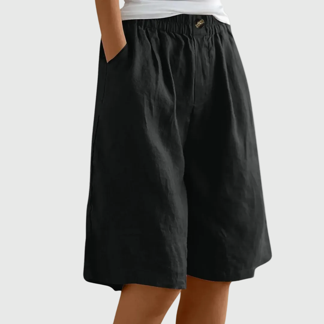 MADELEINE ELASTIC WAIST SHORTS