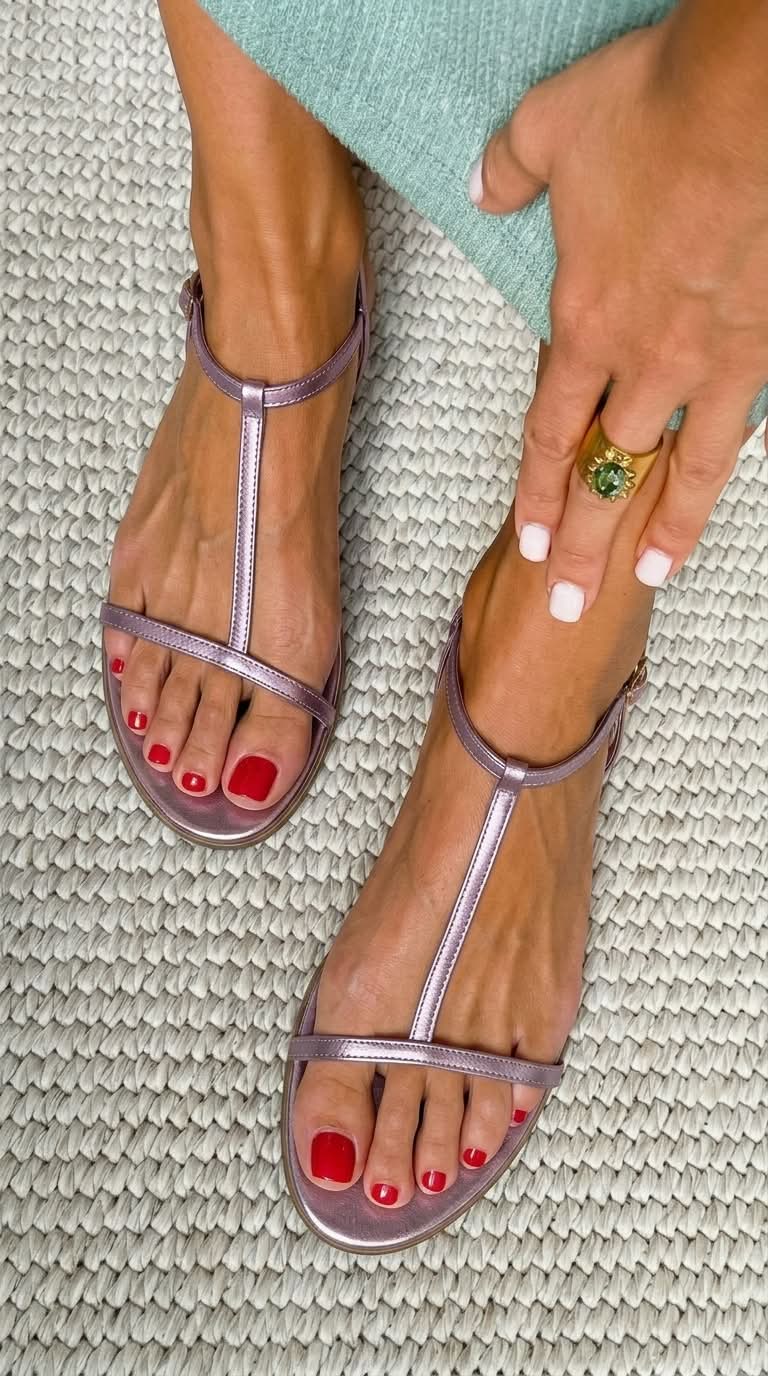 ROSALBA GOLD SPRING SANDALS