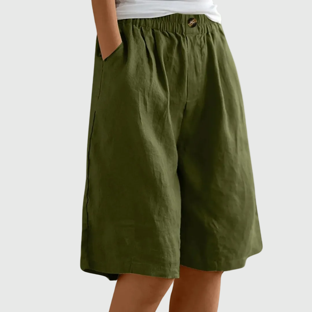 MADELEINE ELASTIC WAIST SHORTS
