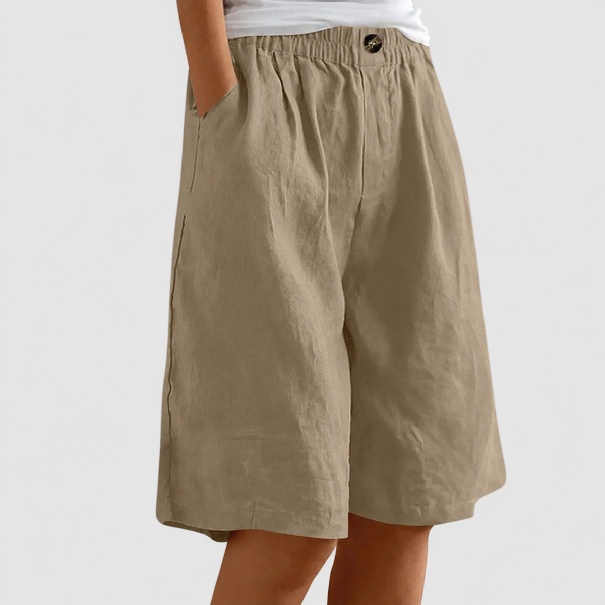 MADELEINE ELASTIC WAIST SHORTS