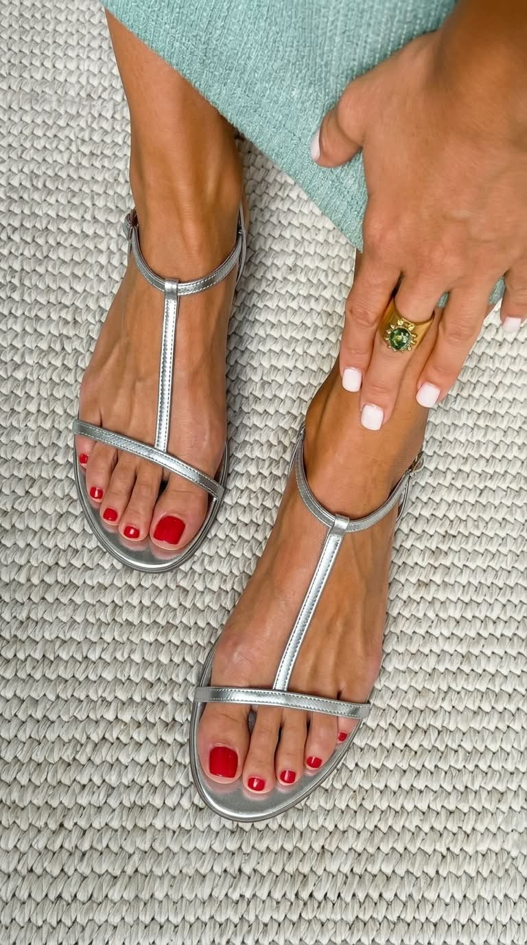 ROSALBA GOLD SPRING SANDALS
