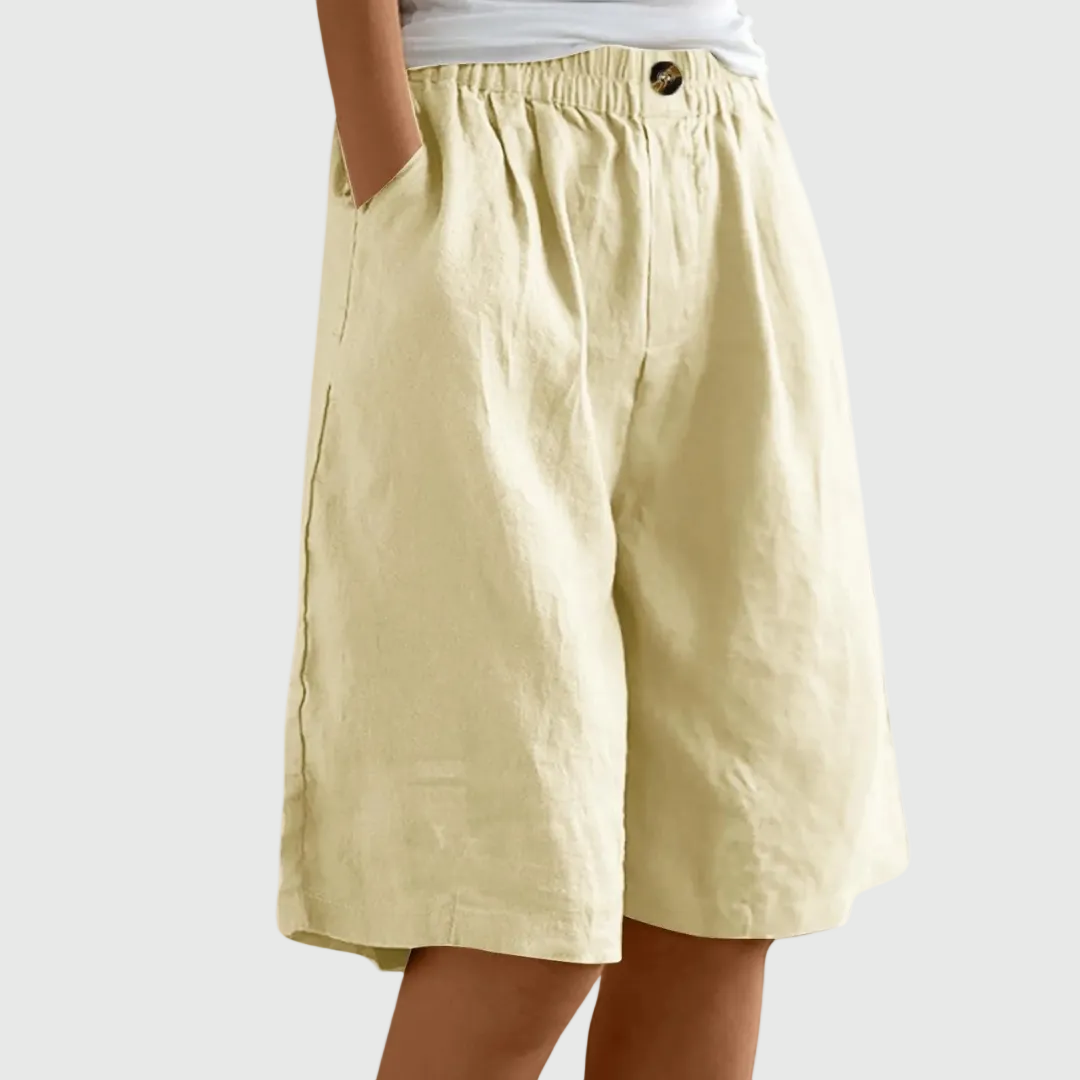 MADELEINE ELASTIC WAIST SHORTS