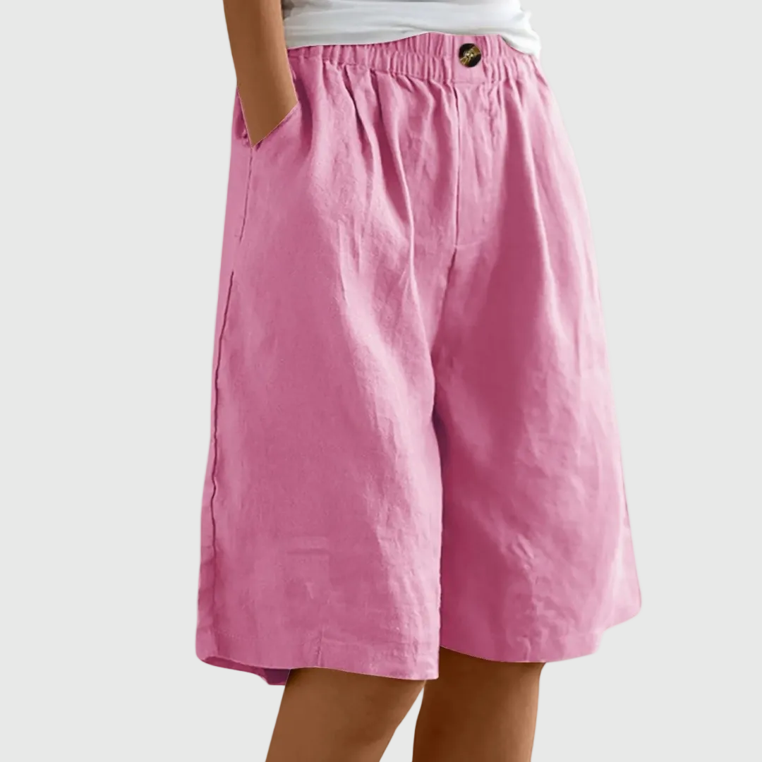 MADELEINE ELASTIC WAIST SHORTS