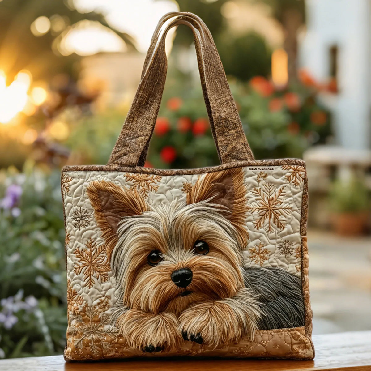 ADORABLE YORKIE TOTE BAG