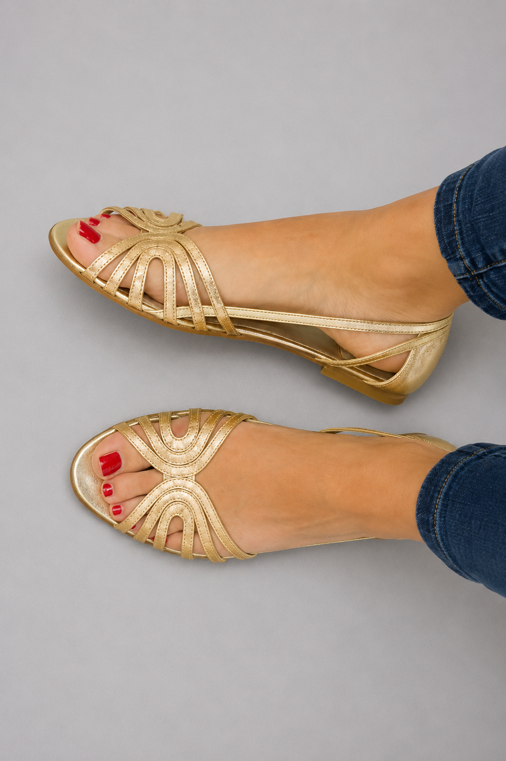 ELEONORA GOLD SUMMER GLOW SANDALS