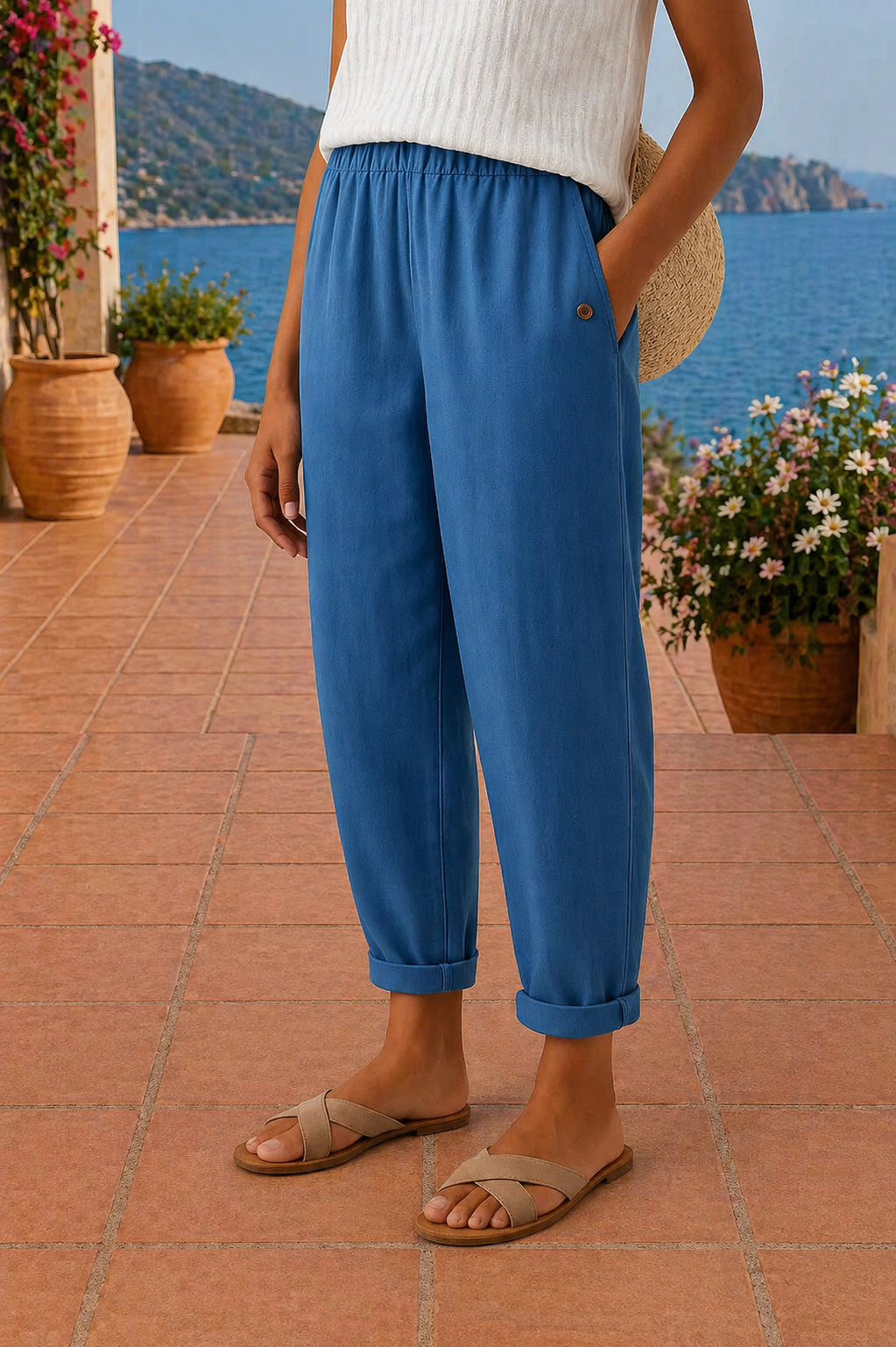 MAJA LIGHTWEIGHT LINEN PANTS