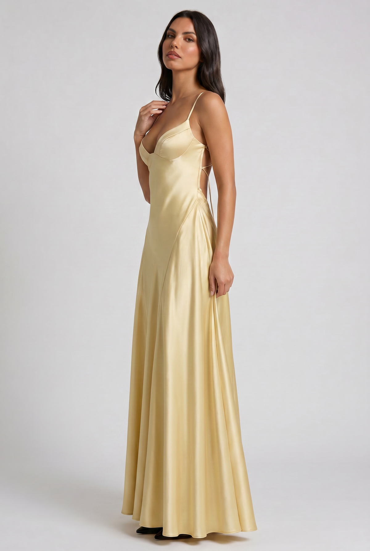 CORAINA CHAMPAGNE DRESS
