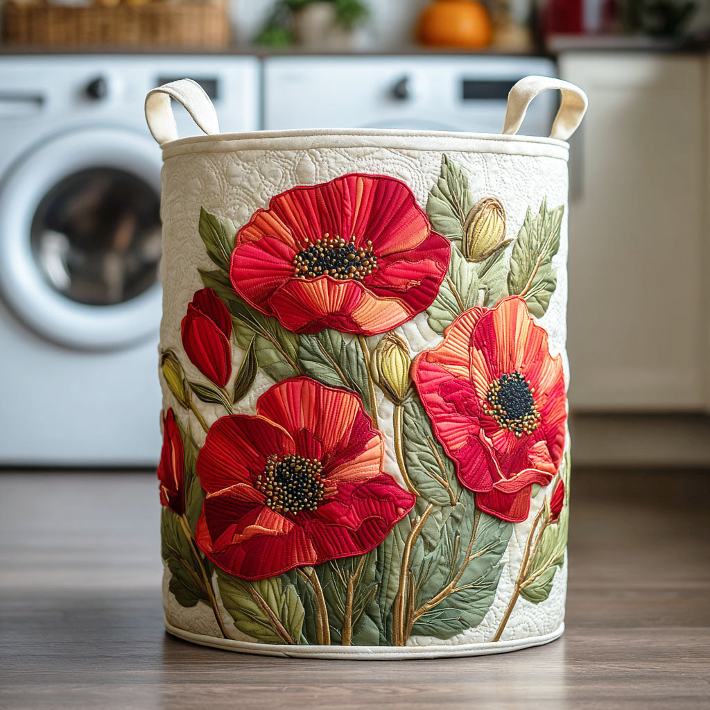 Ruby | Dream Poppy Scarlet Laundry Basket