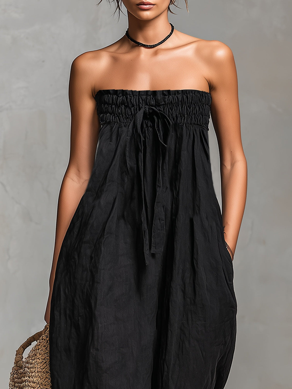 NINA ELEGANT STRAPLESS JUMPSUIT