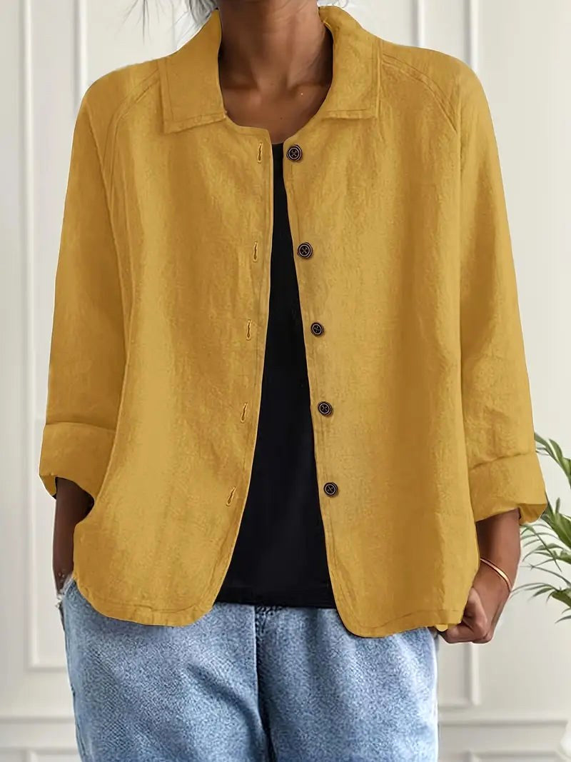 Harlow | Relaxed Button-Front Shirt Jacket