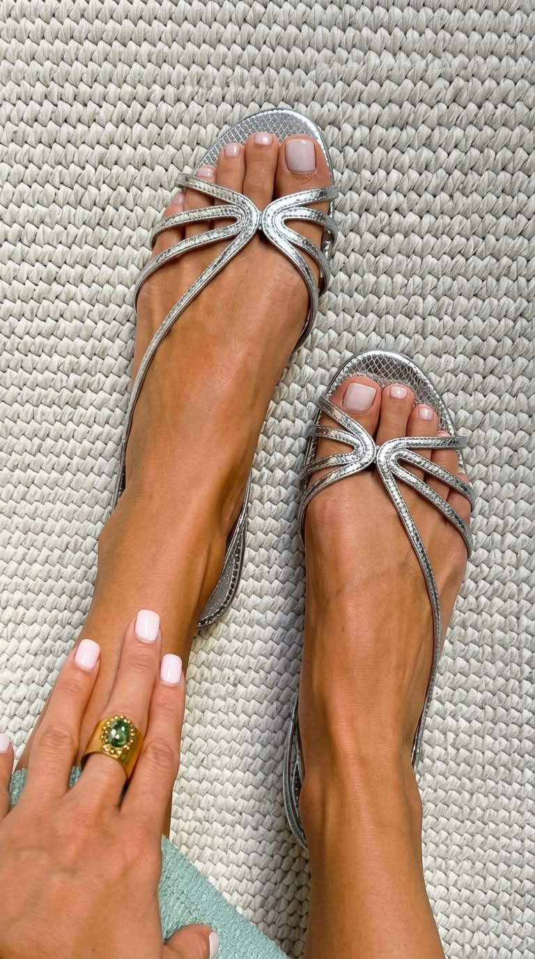GINEVRA GOLD SUMMER ELEGANCE SANDALS