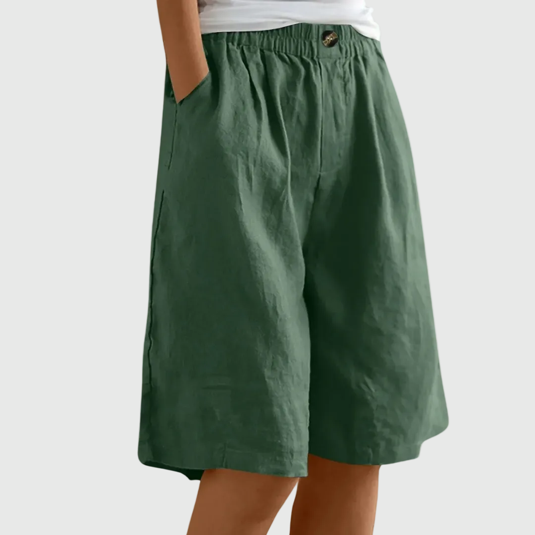 MADELEINE ELASTIC WAIST SHORTS
