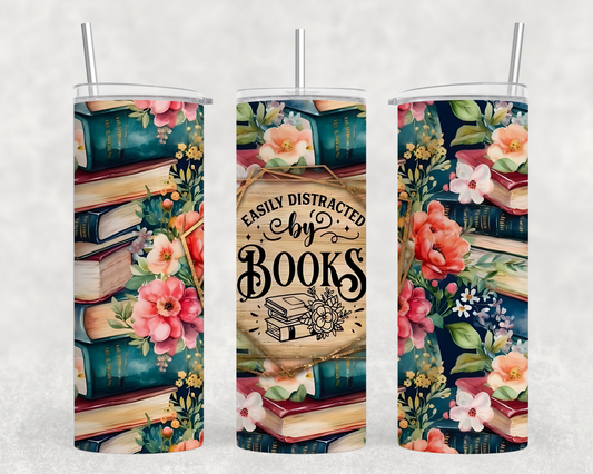 Easily distracted by books-20oz Tumbler