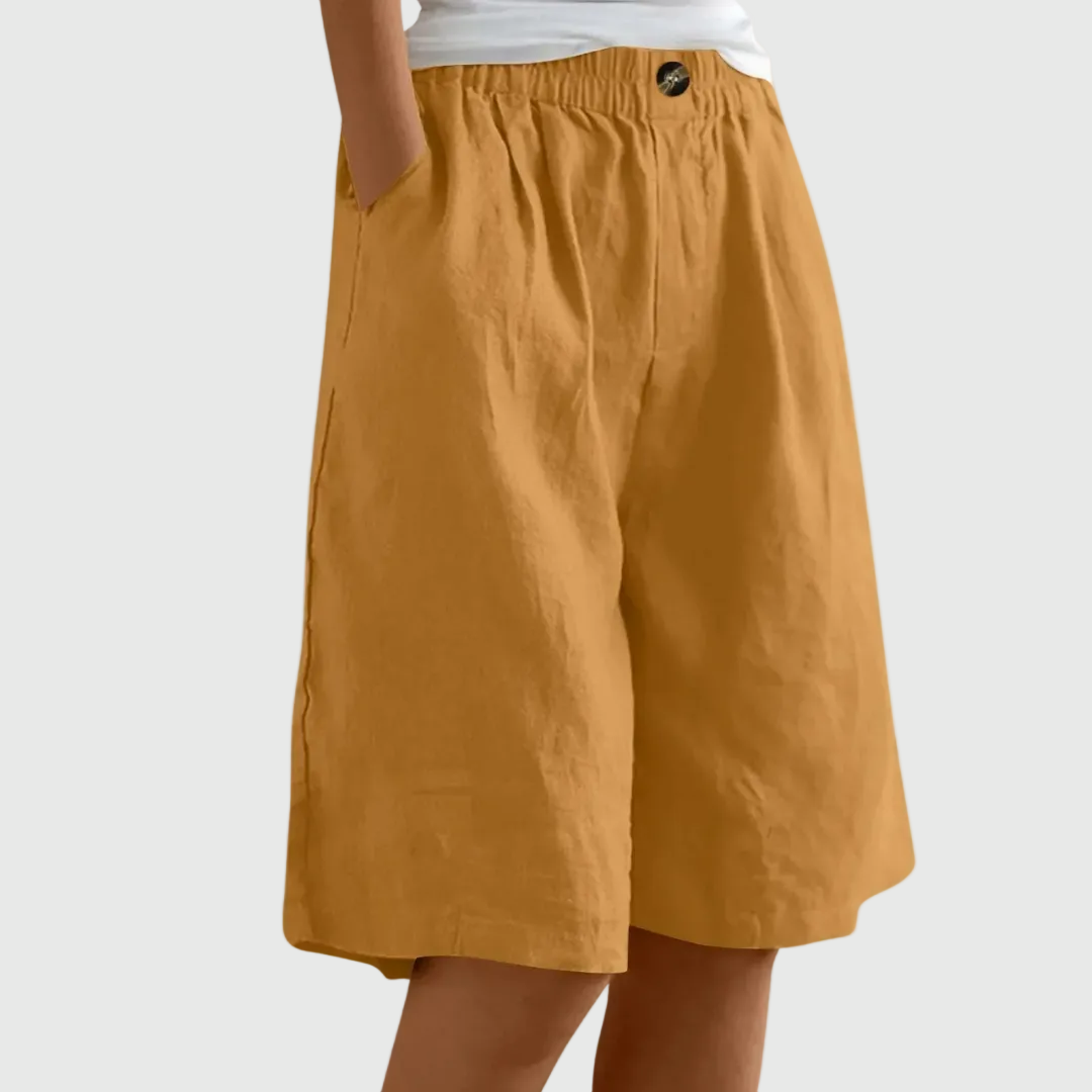 MADELEINE ELASTIC WAIST SHORTS
