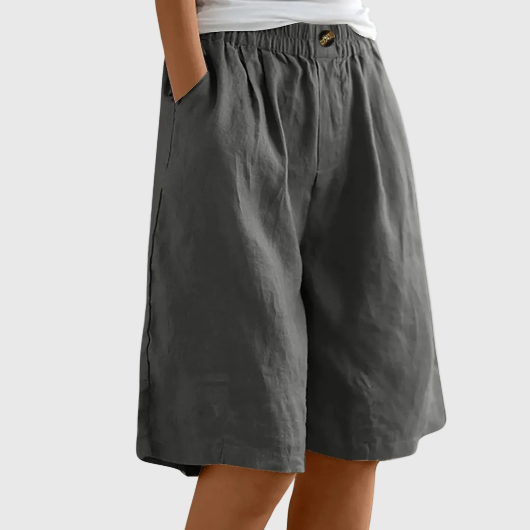 MADELEINE ELASTIC WAIST SHORTS