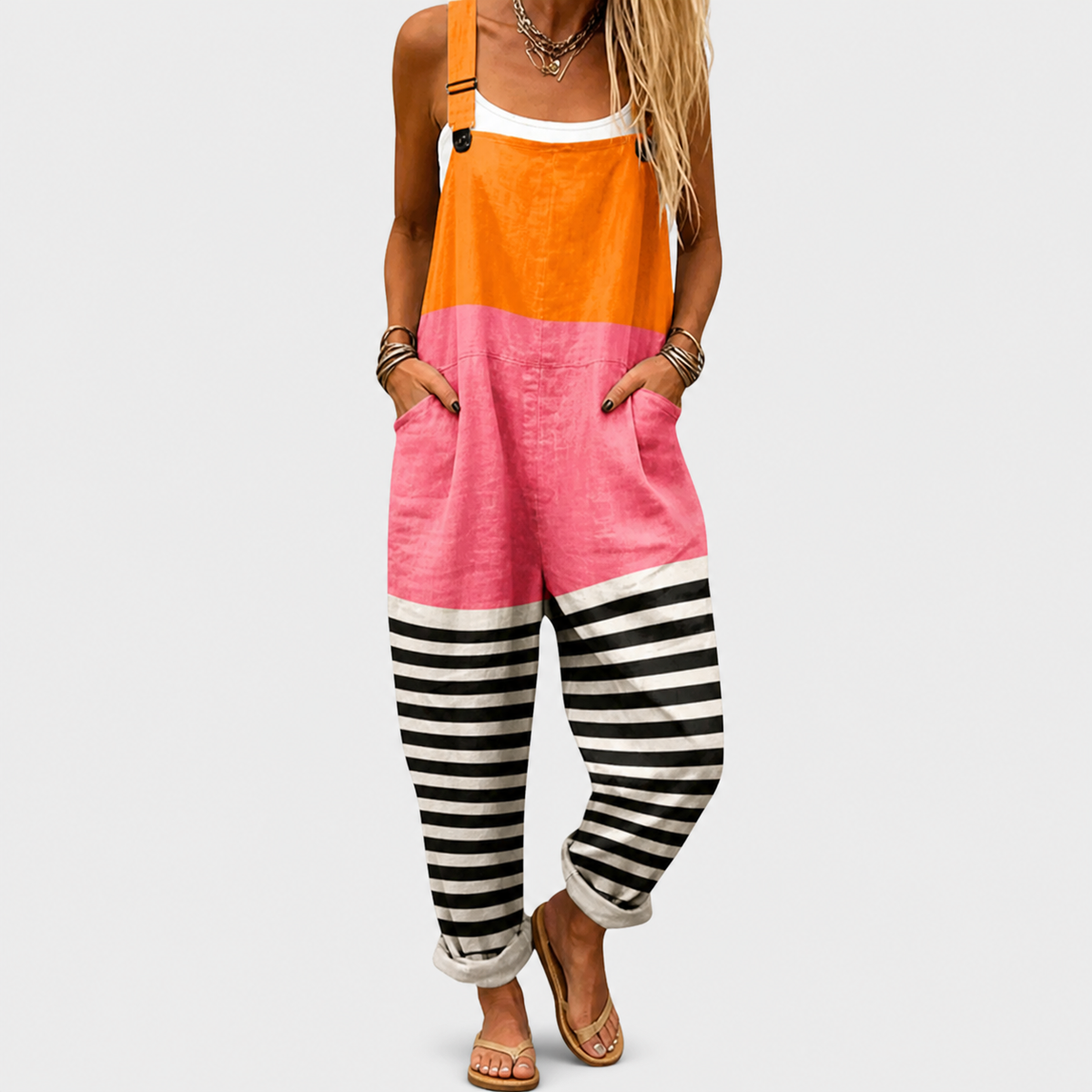 Salopette Stampata Confortevole – Print 15