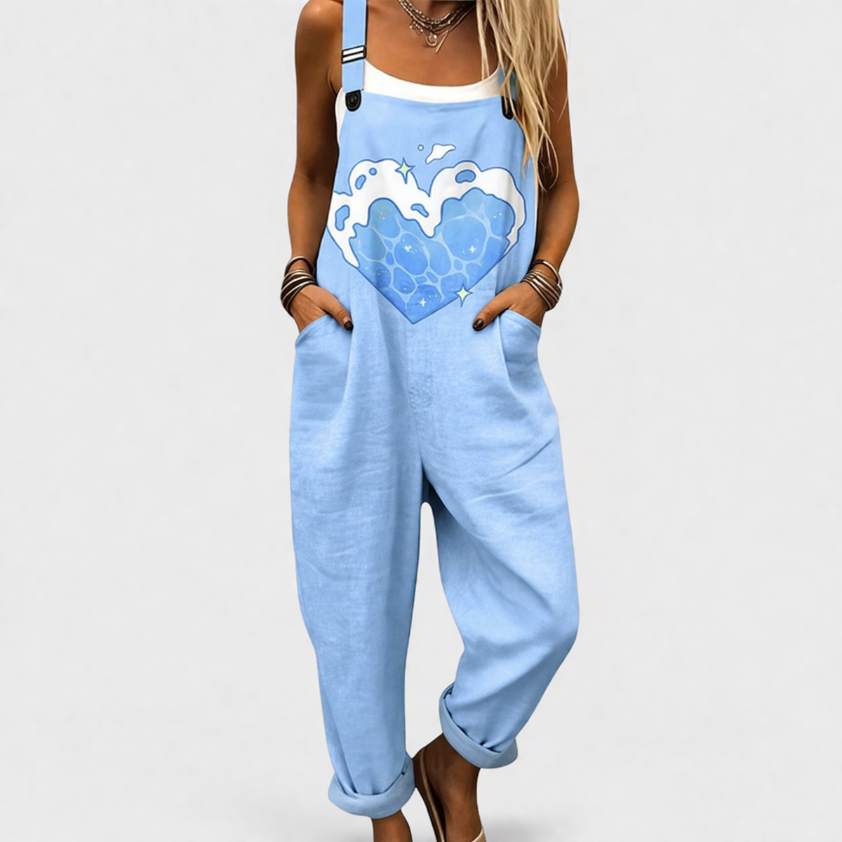 Salopette Stampata Confortevole – Print 18