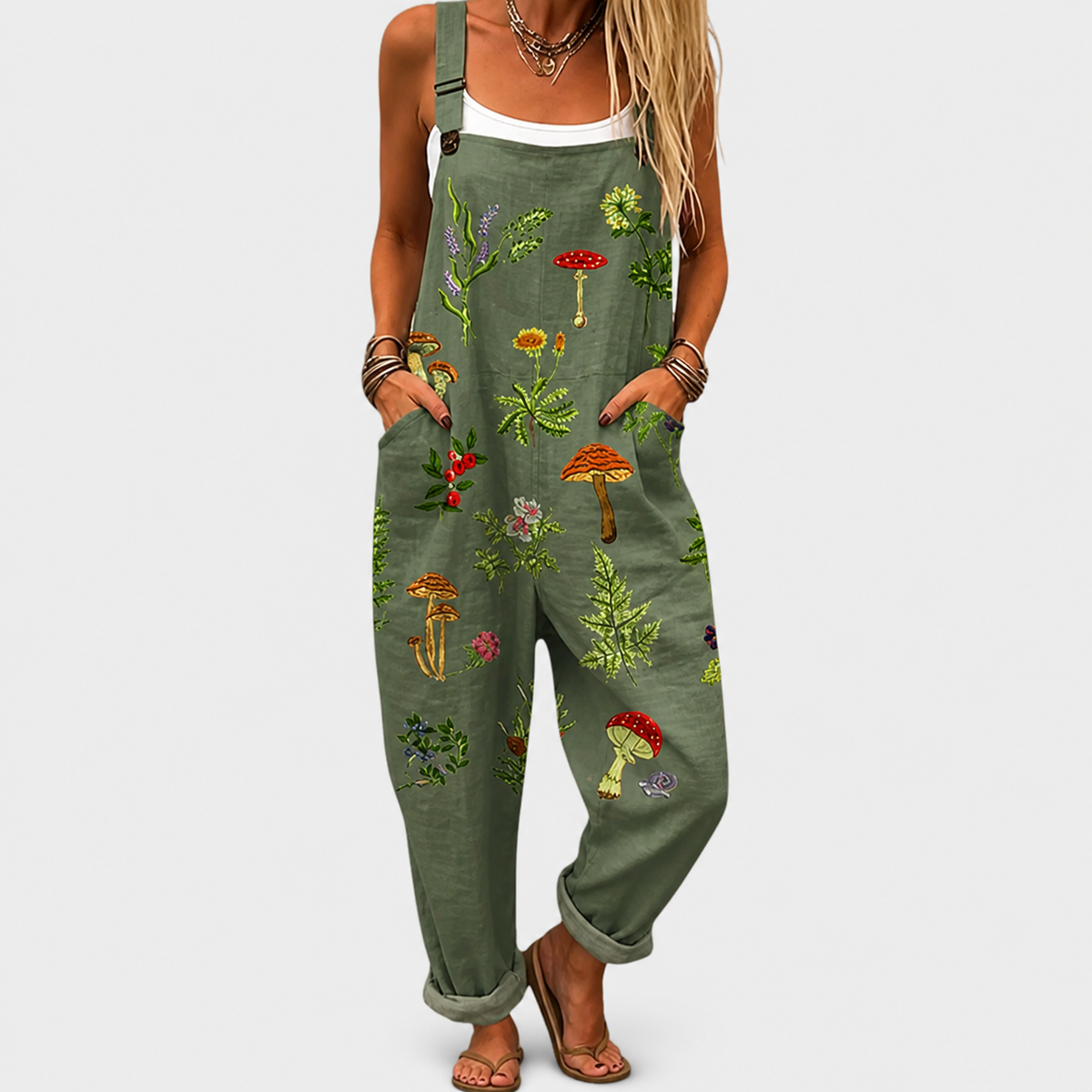 Salopette Stampata Confortevole – Print 30