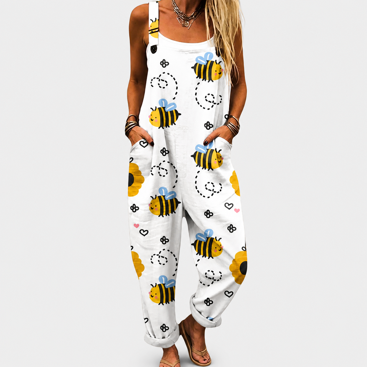 Salopette Stampata Confortevole – Print 36