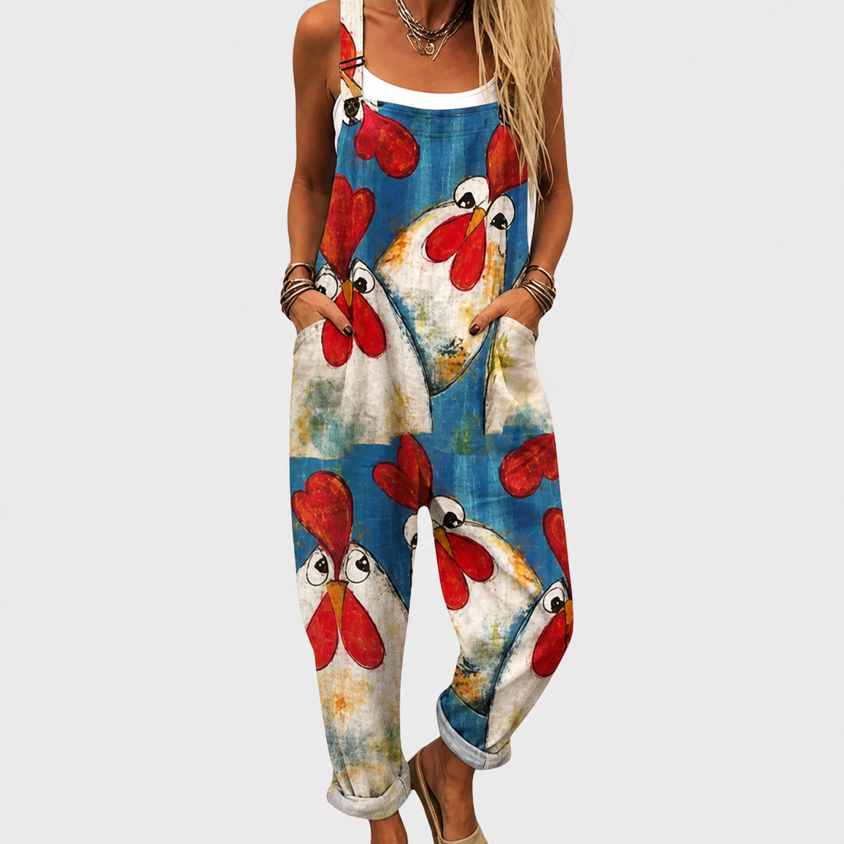 Salopette Stampata Confortevole – Print 37