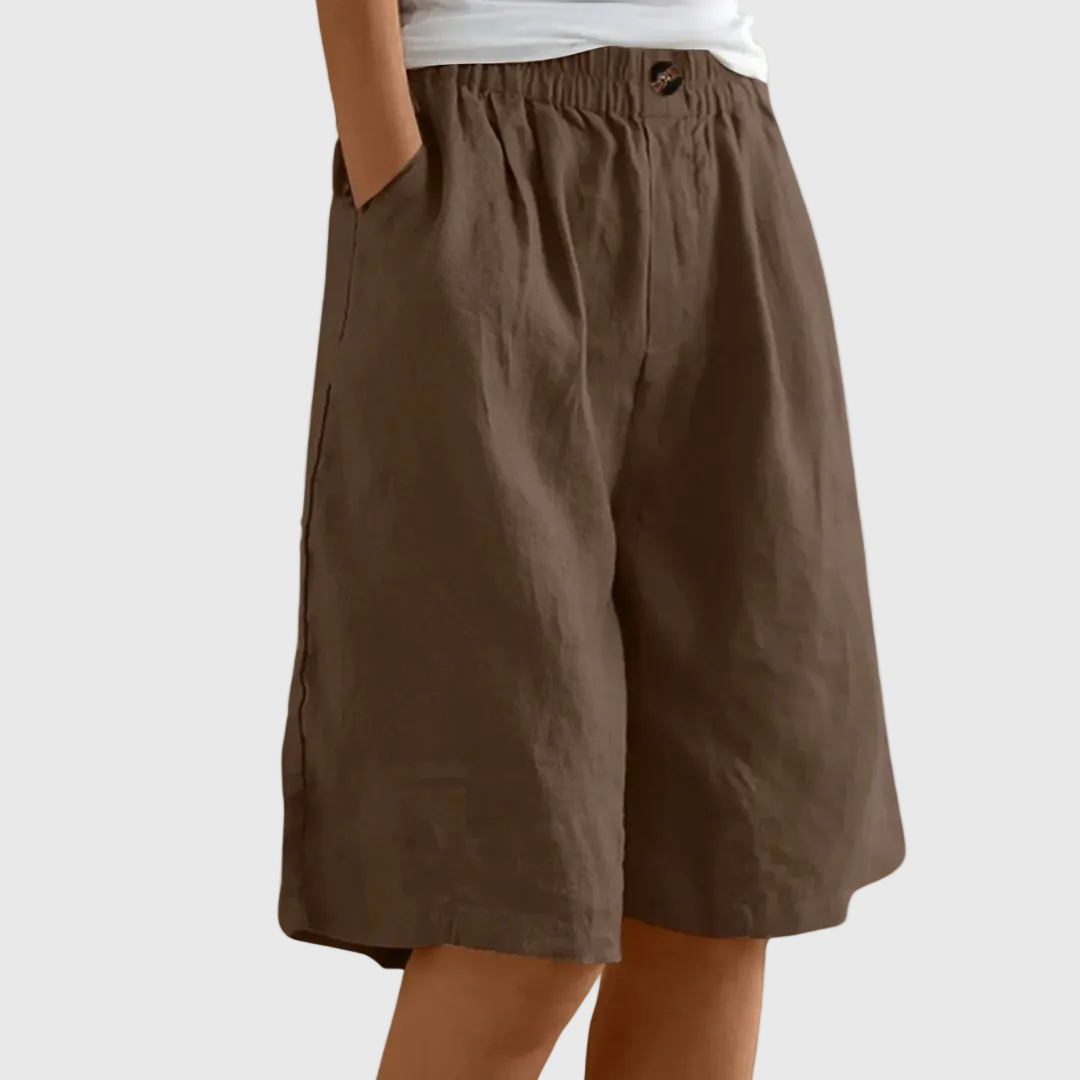 MADELEINE ELASTIC WAIST SHORTS