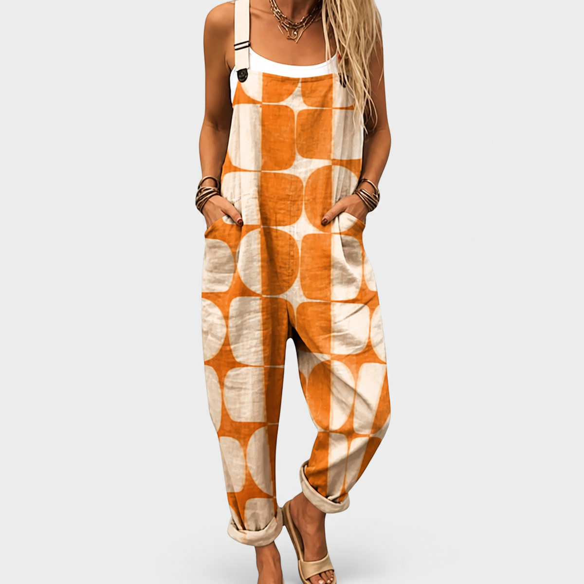 Salopette Stampata Confortevole – Print 41
