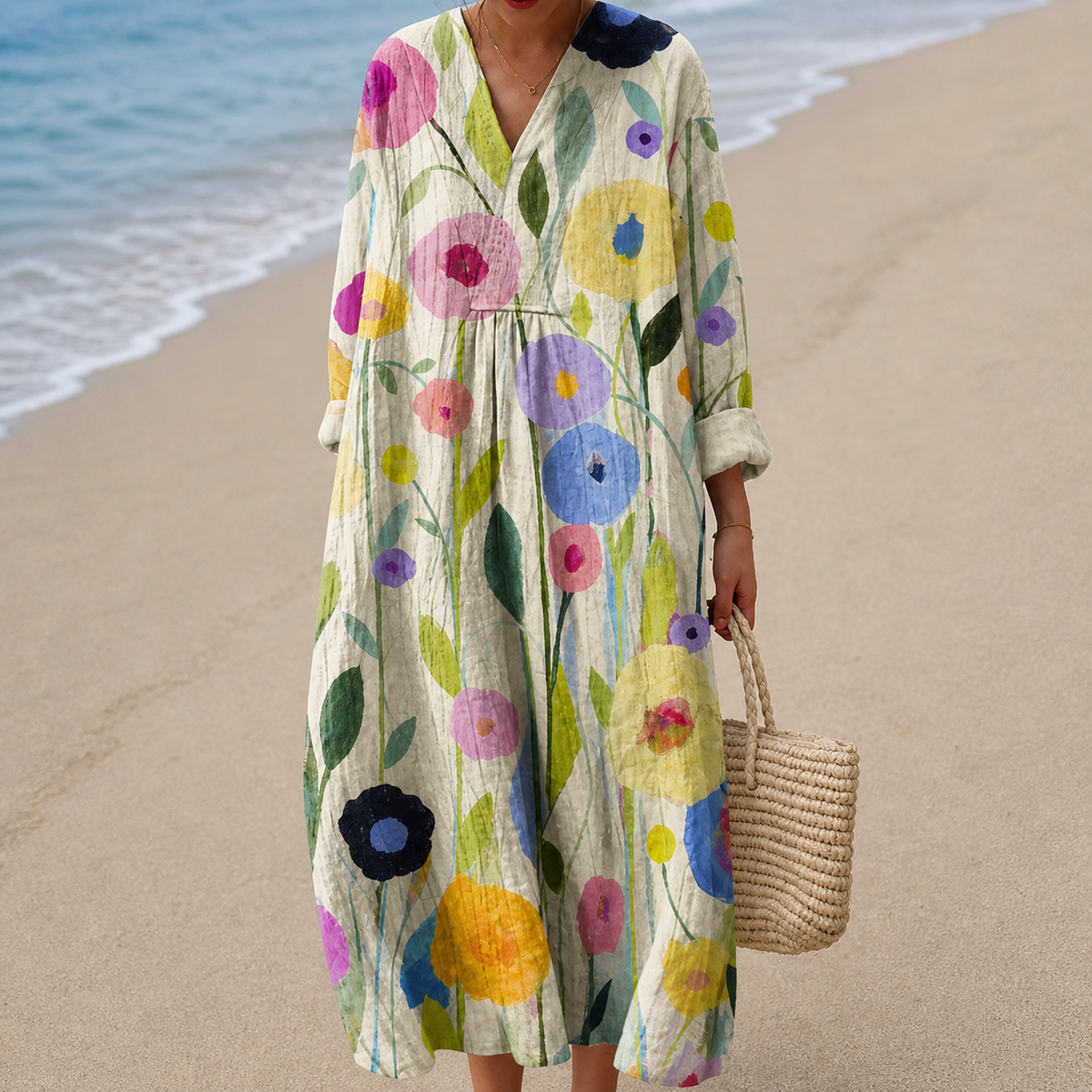 COMFY SUMMER DRESS - LIGHT PRINT
