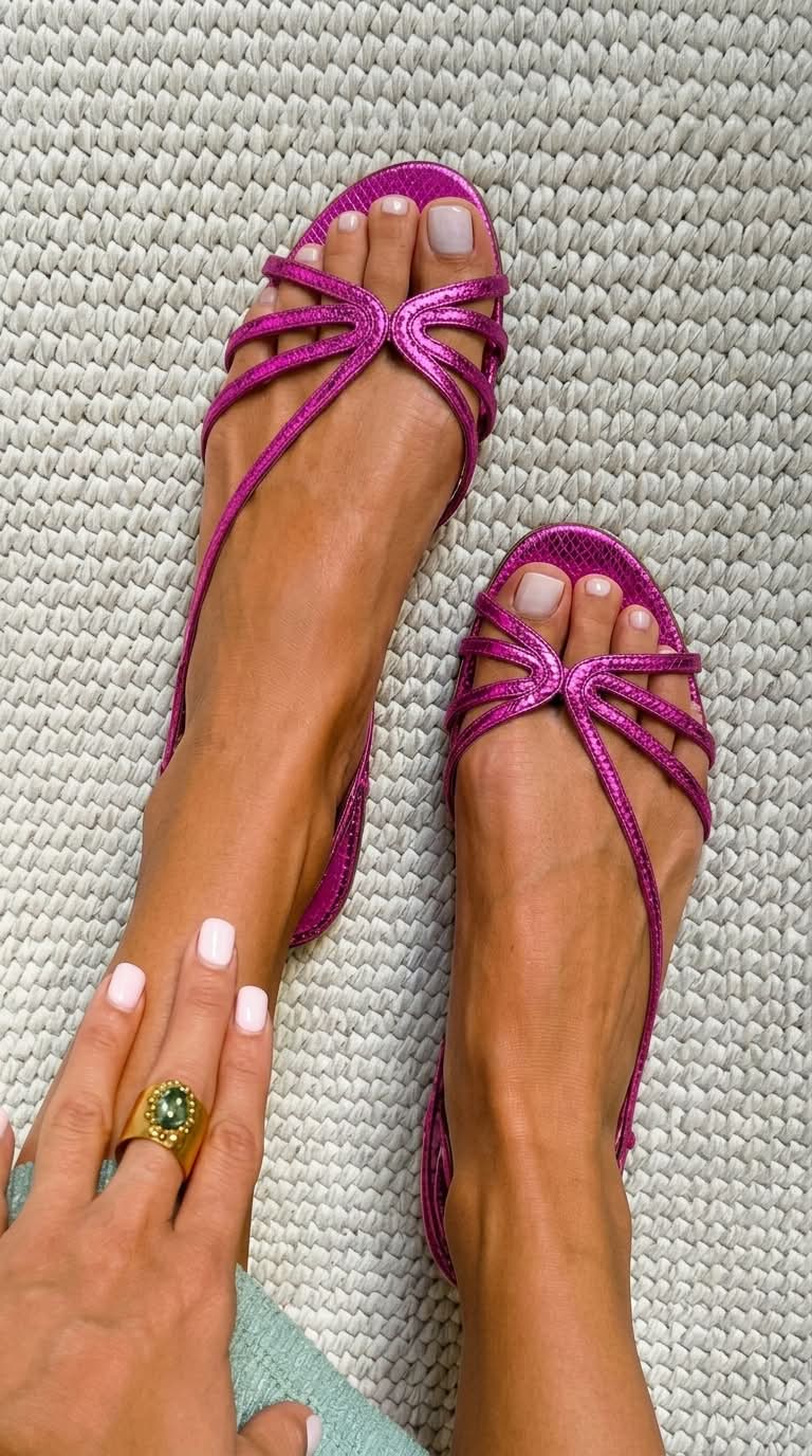GINEVRA GOLD SUMMER ELEGANCE SANDALS