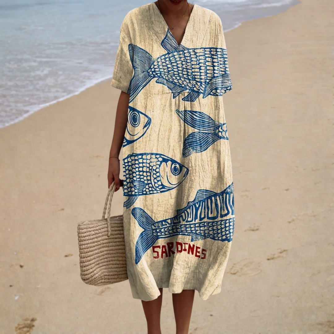 COMFY SUMMER DRESS - GEOMETRIC