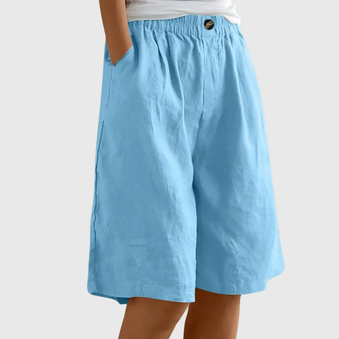 MADELEINE ELASTIC WAIST SHORTS