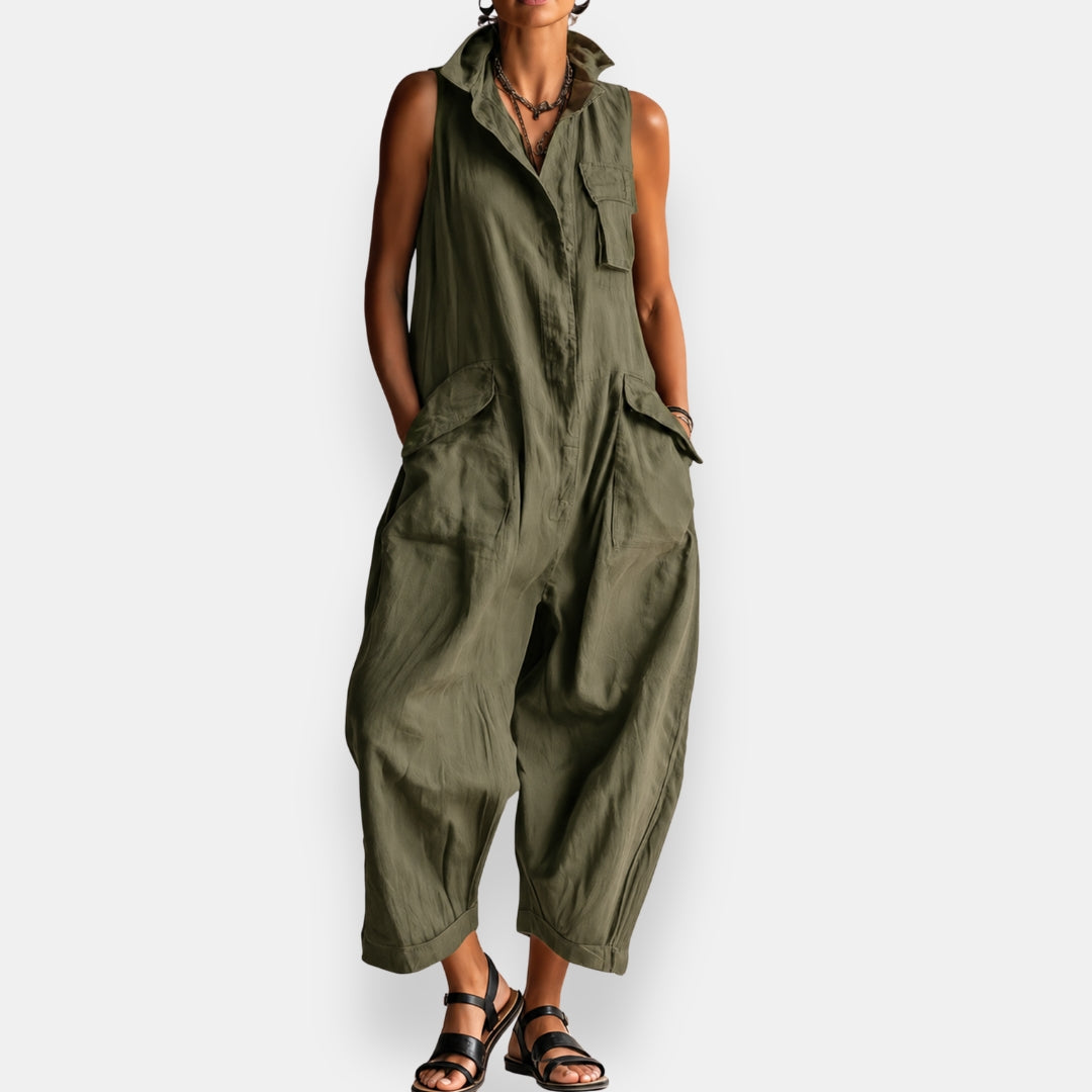 SLEEVELESS JUMPSUIT