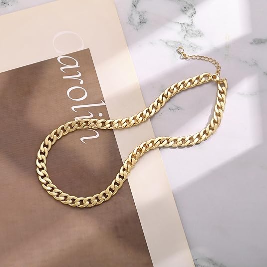 Cavaro | Gold Chunky Cuban Link Necklace