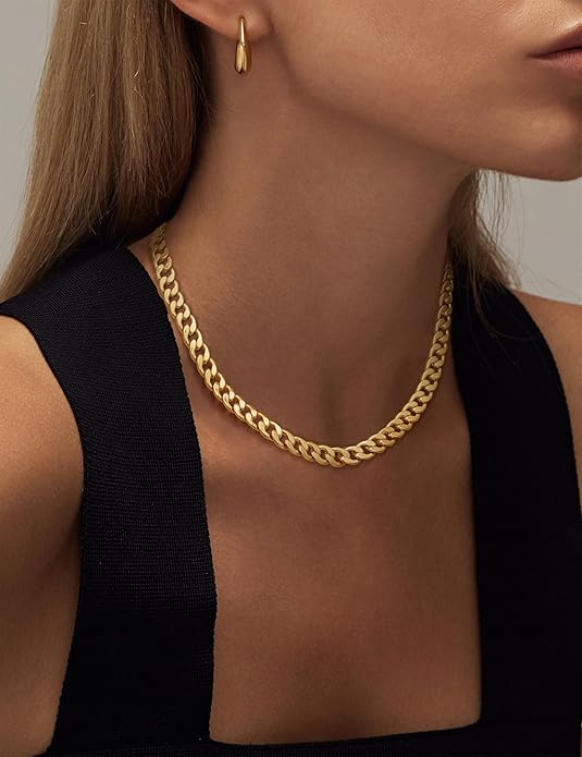 Cavaro | Gold Chunky Cuban Link Necklace