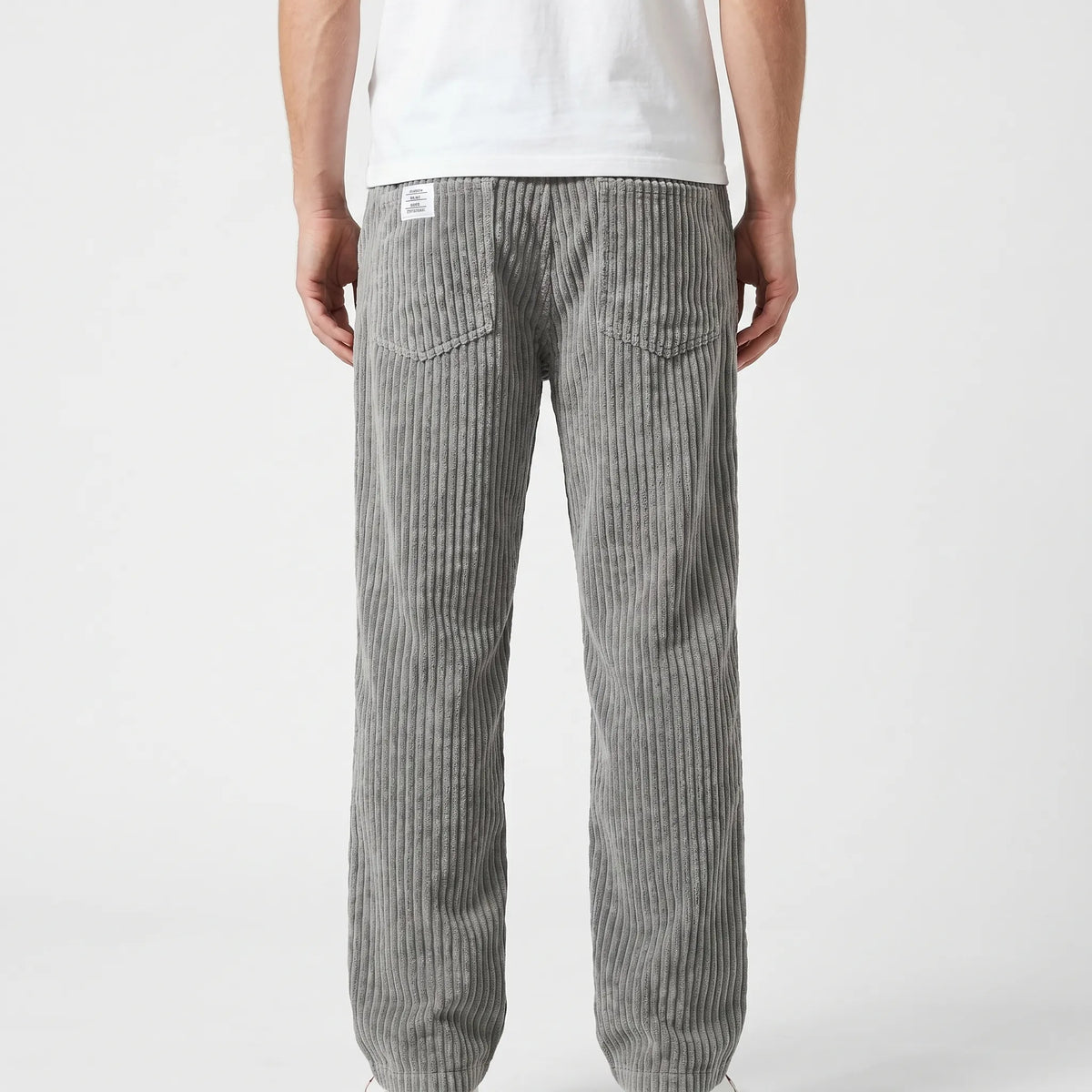 Men's Corduroy Pants with Elastic Waist