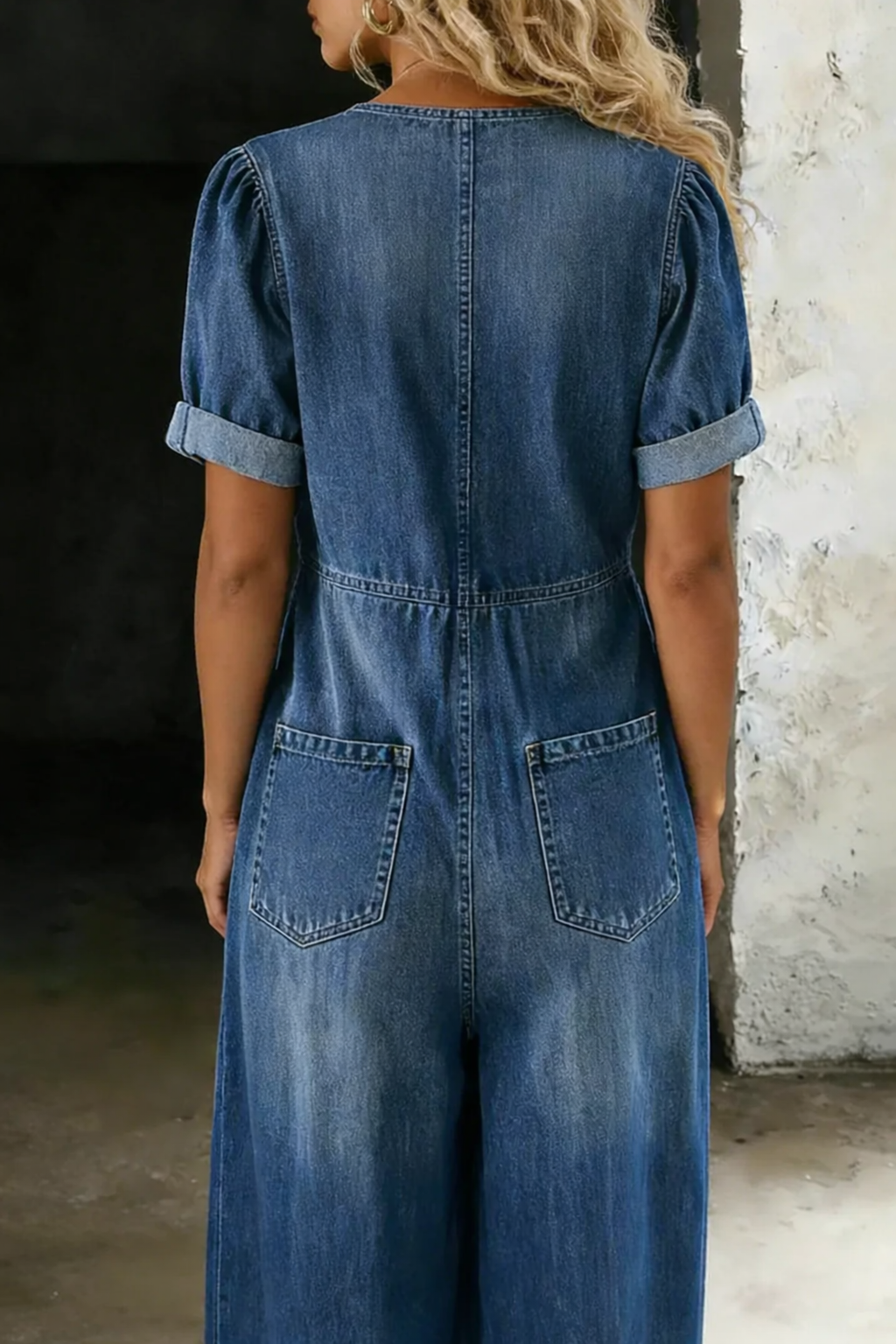 MAYA DENIM ROMPER