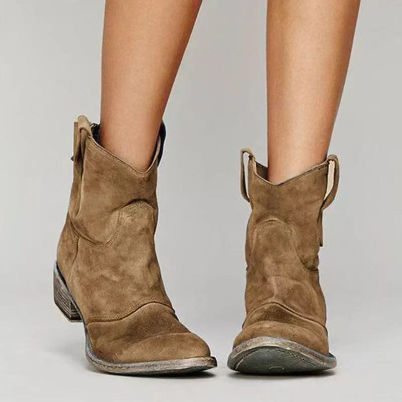 CHARLOTTE SUEDE ANKLE BOOTS