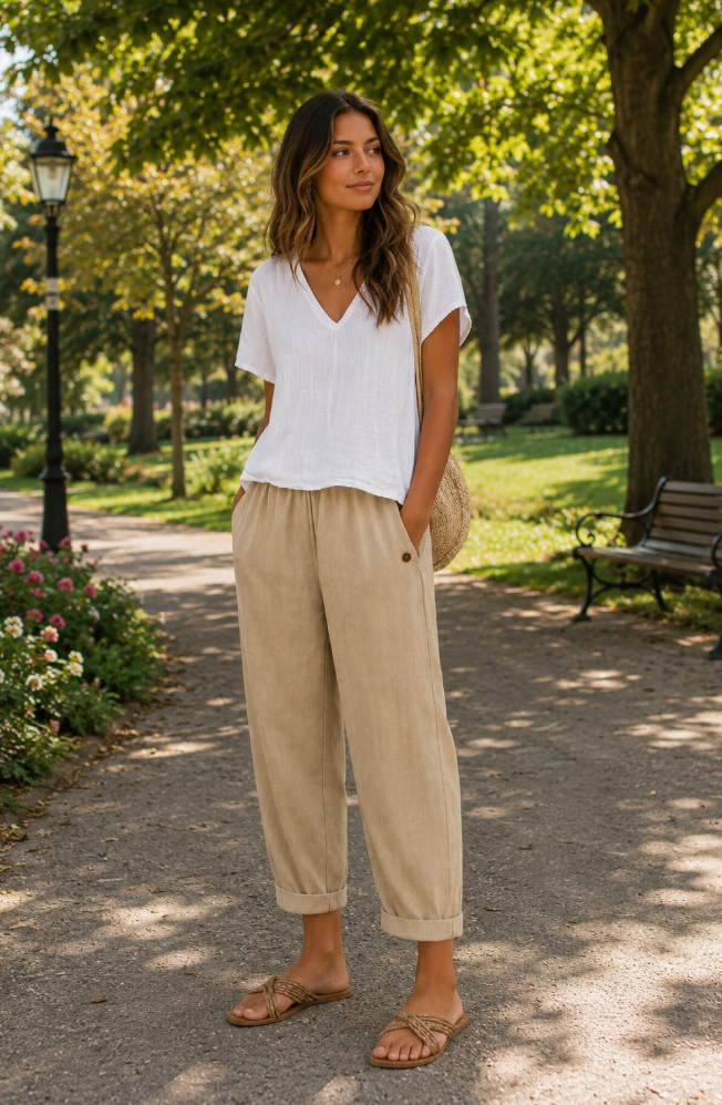 MAJA LIGHTWEIGHT LINEN PANTS