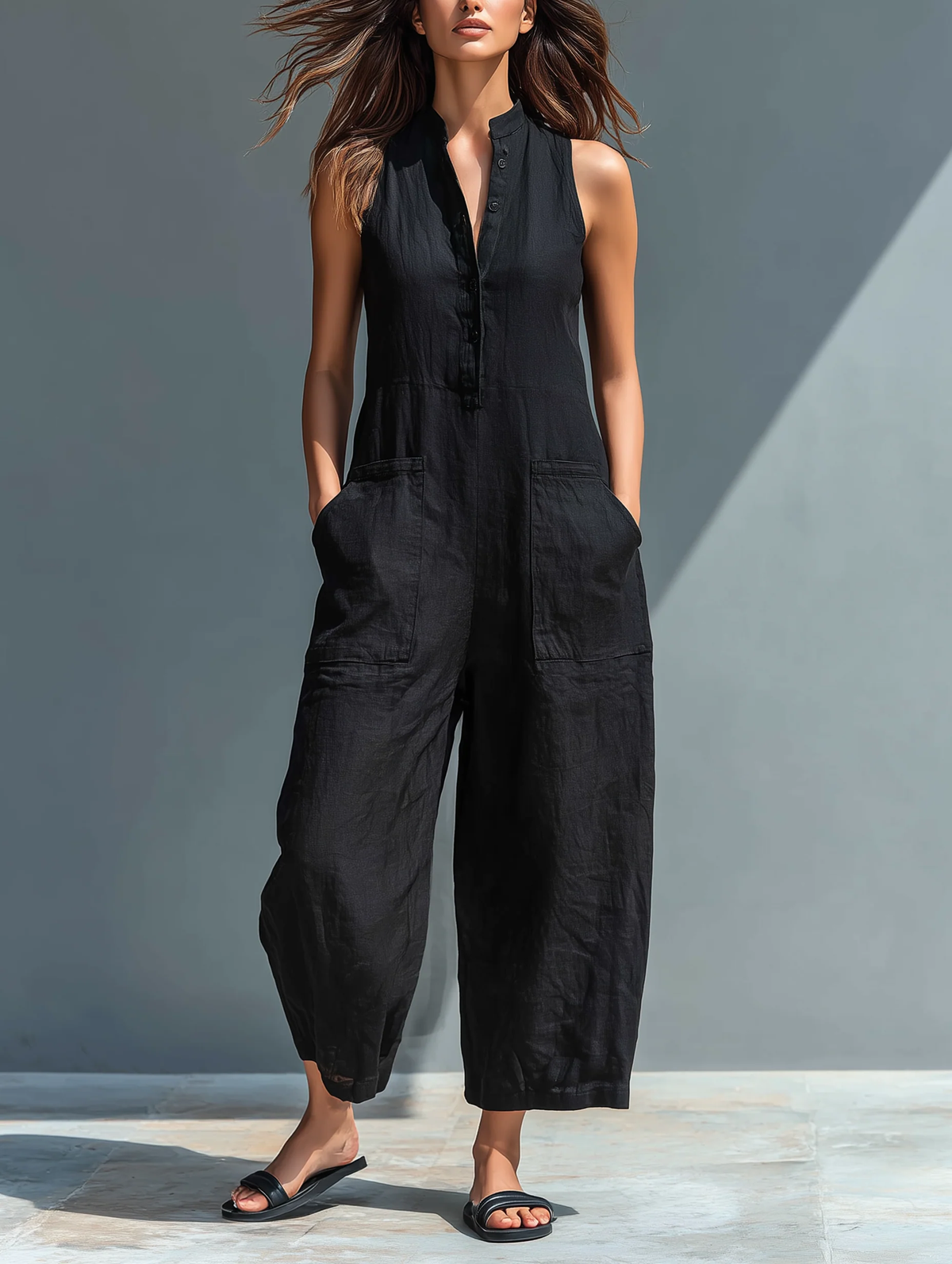 LOTTE MINIMALIST SLEEVELESS JUMPSUIT