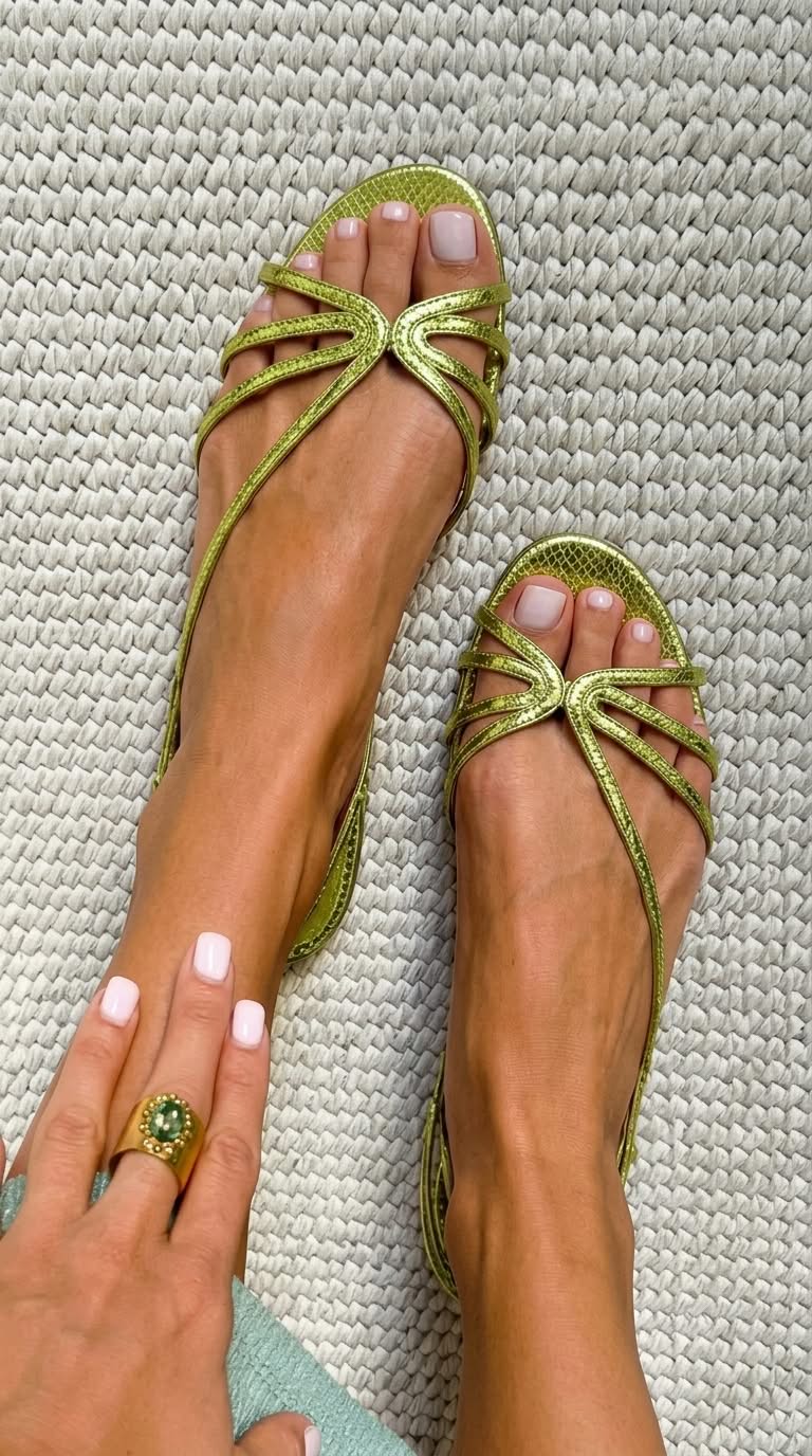 GINEVRA GOLD SUMMER ELEGANCE SANDALS