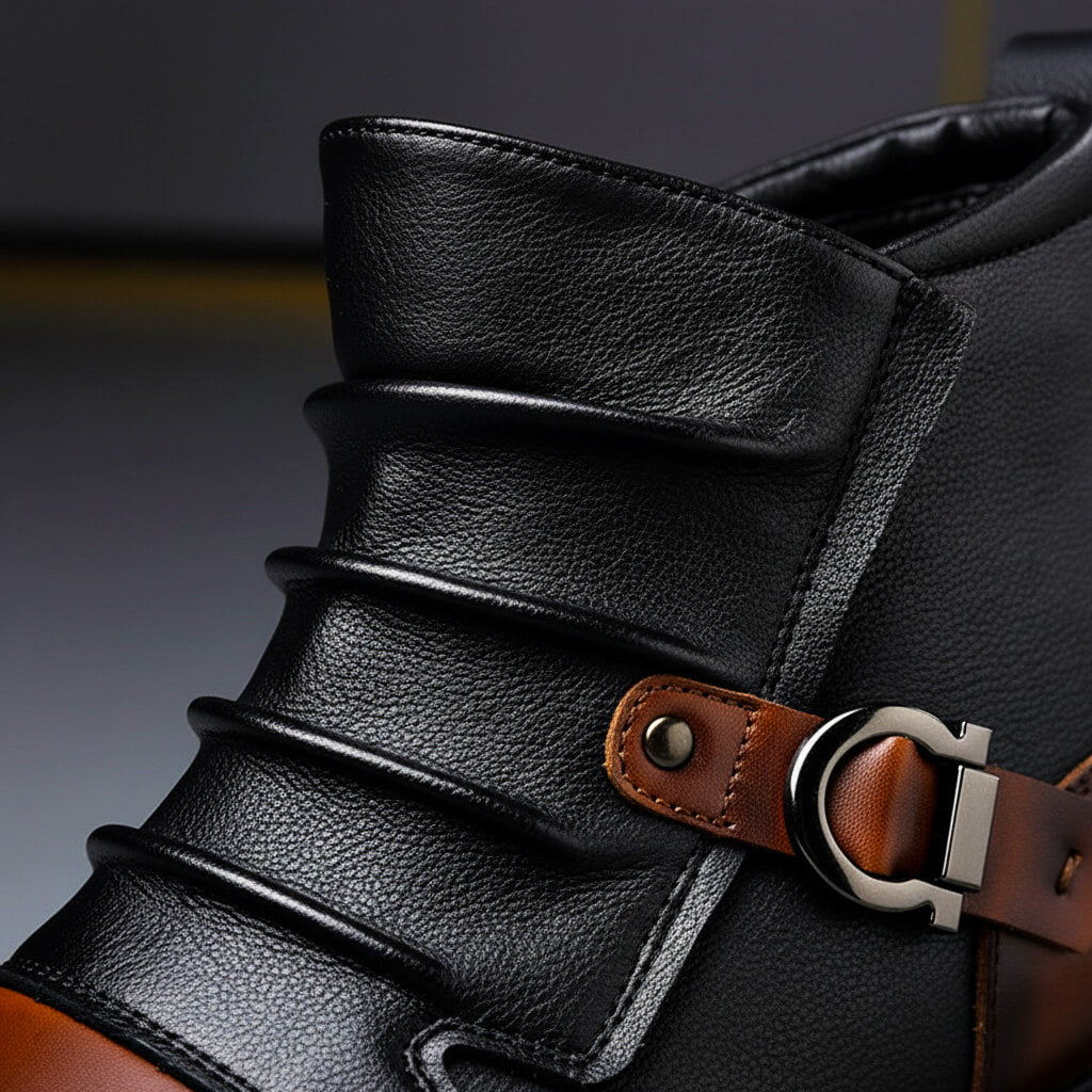 LEATHER BUCKLE SHOES