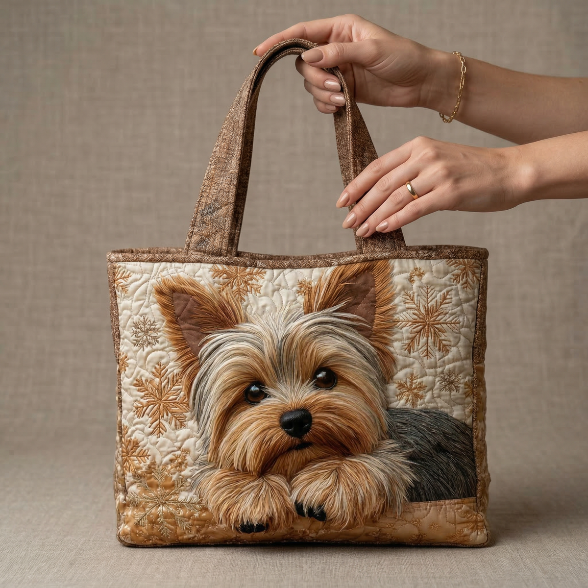 ADORABLE YORKIE TOTE BAG