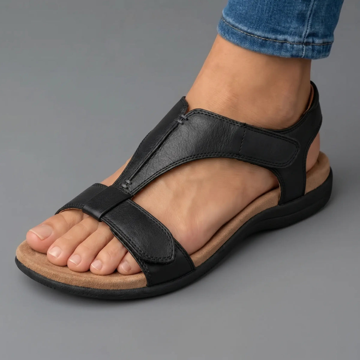 LARA ERGONOMIC COMFORT SANDALS - MULTI-STRAP