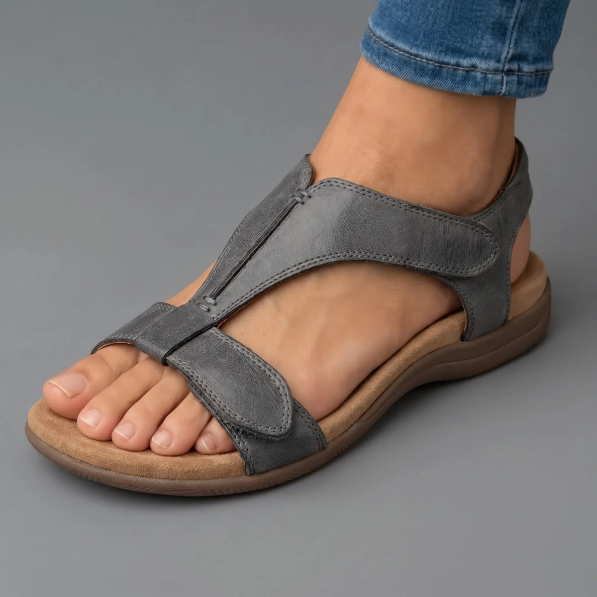 LARA ERGONOMIC COMFORT SANDALS - MULTI-STRAP